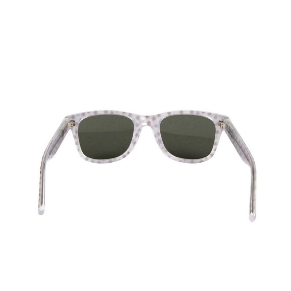 Saint Laurent Women's Classic Silver Glitter Acetate Sunglasses - Picture 6 of 7